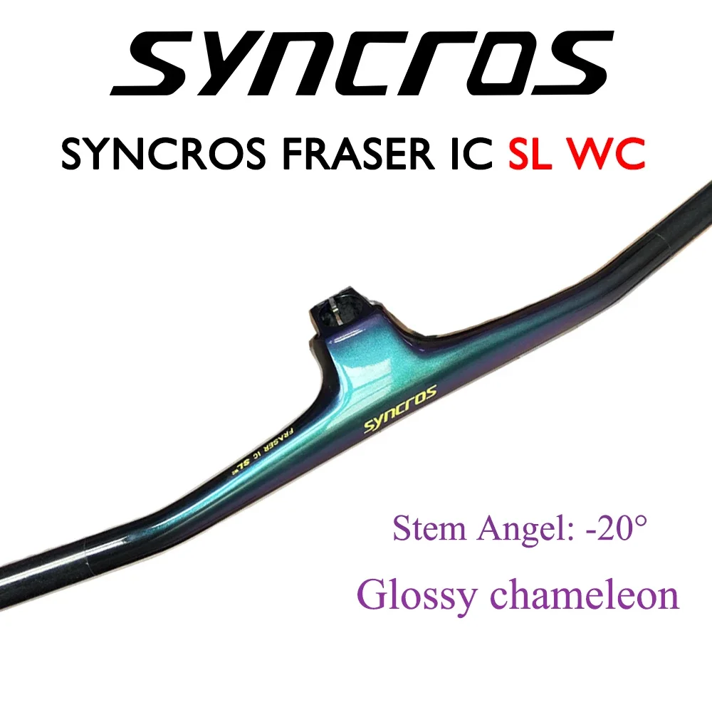 SYNCROS Carbon Handlebar FRASER IC SL WC Chameleon MTB Bike Handlebars Matte/Gloss -20° Stem 70-100mm  780mm bike fram parts