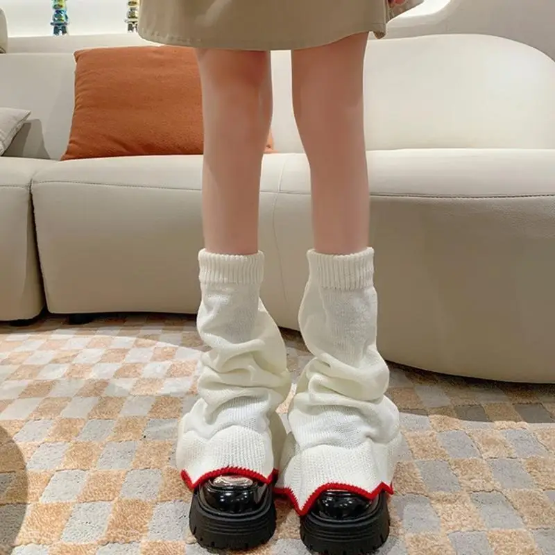 

195E Women Knee High Knit Crochet Knee Pads Knee Socks Leg Warmers Ankle Calf Warmers