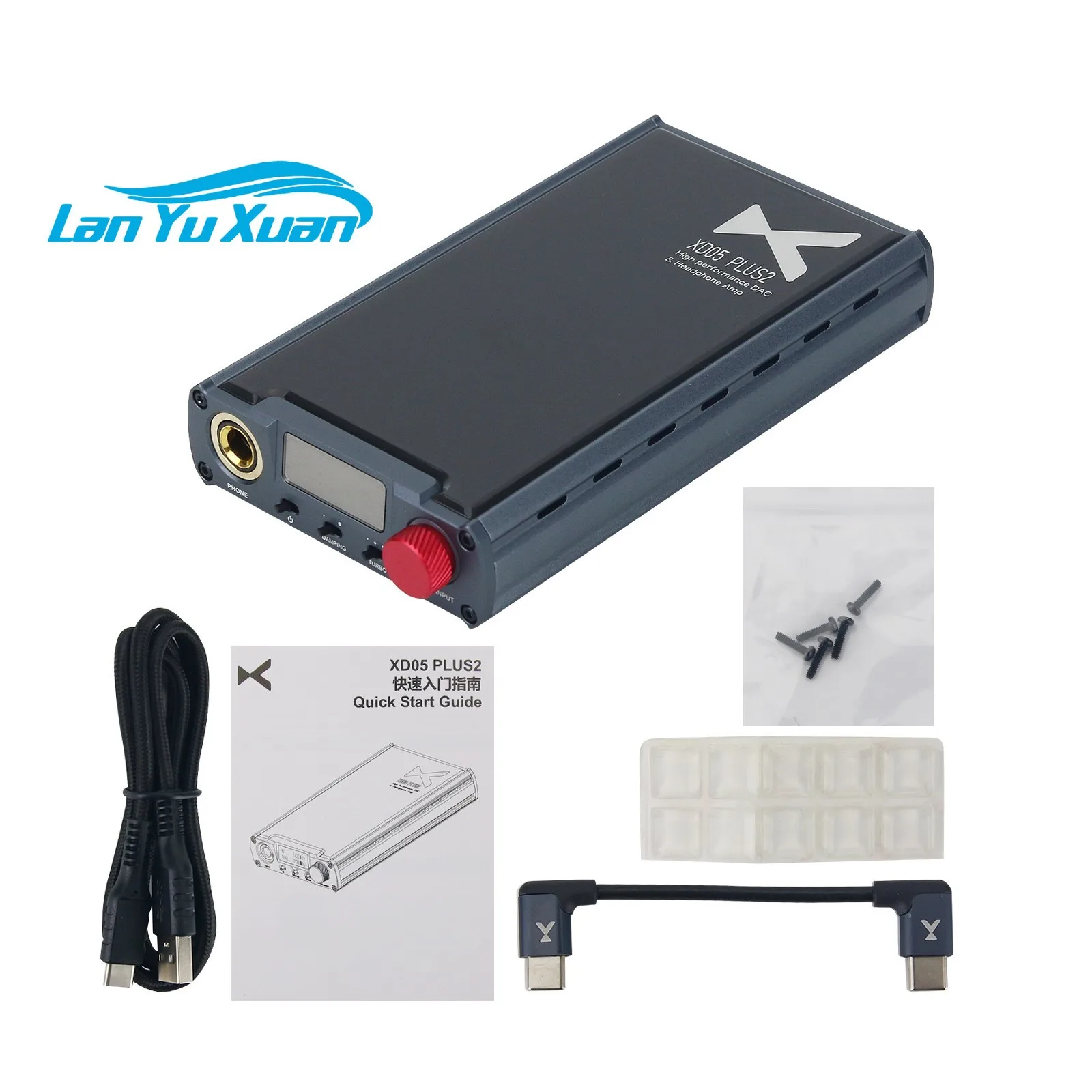 XD-05 Plus 2 Headphone Amplifier Audio Decoder 2-in-1 Portable HiFi DAC Bluetooth5.1 1200mW Output