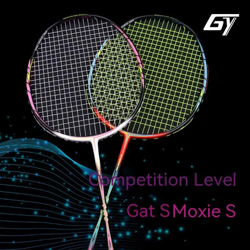 Ganjiang Moye S Enters Class Attack Badminton Racquet, Full Carbon 4U, Secondary Reinforcement, Professional Racquet