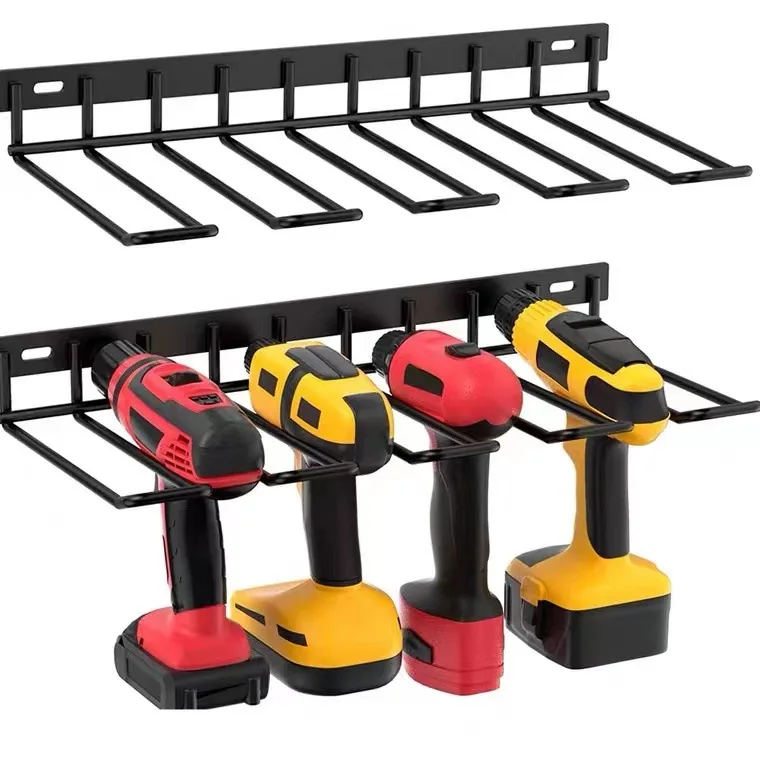 Power Tool Rack Drill Holder Electric Wall Mount Wrench Tool Workshop Screwdriver Power Storage Shelf Accessories Organizer