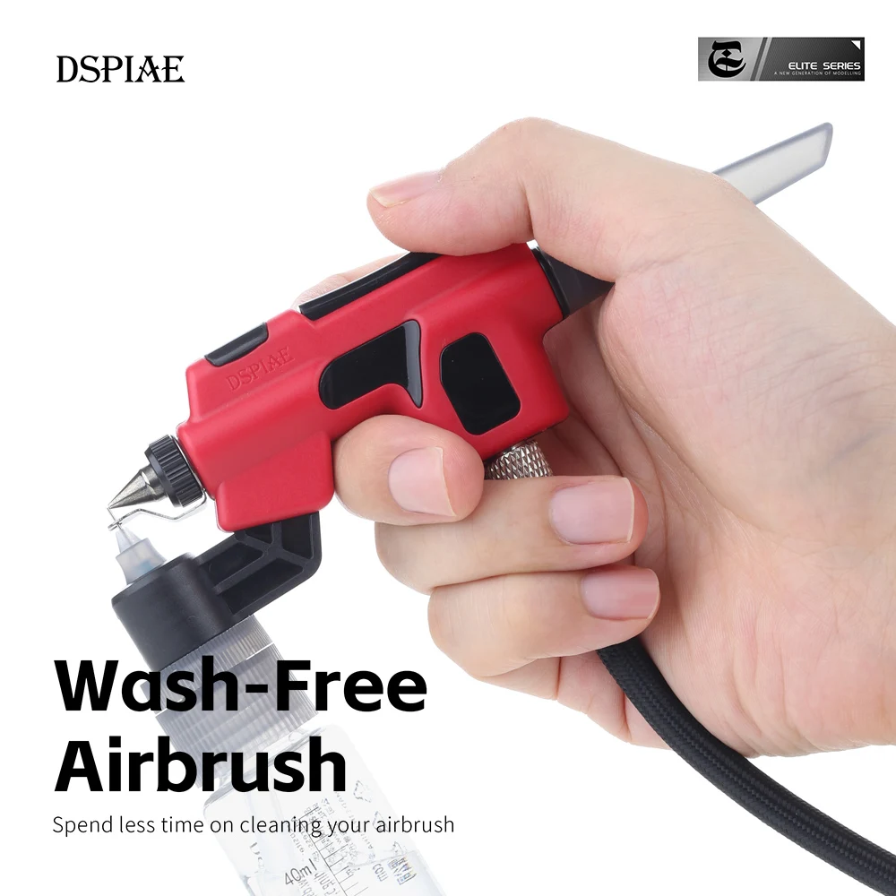 DSPIAE PT-AB No Wash Airbrush Marker Pen Airbrush 0.3mm/0.5mm Caliber Water-Based Paint Airbrush Quick Paint Change For Modeling