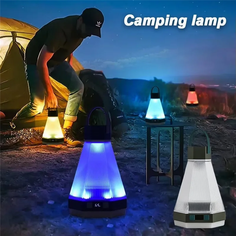 

LNHF Rechargeable LED Camping Light,Outdoor Hanging Atmosphere Lamp With Adjustable Brightness,Ideal For Camping Use