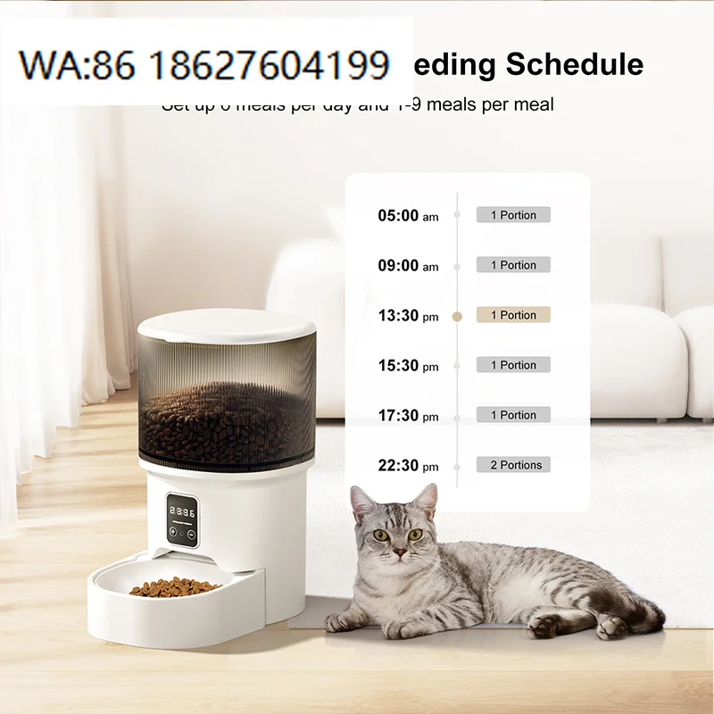 4L WiFi Smart Automatic Pet Feeder with App Control, Auto Cat Dog Food Dispenser for Bulk Wholesale OEM