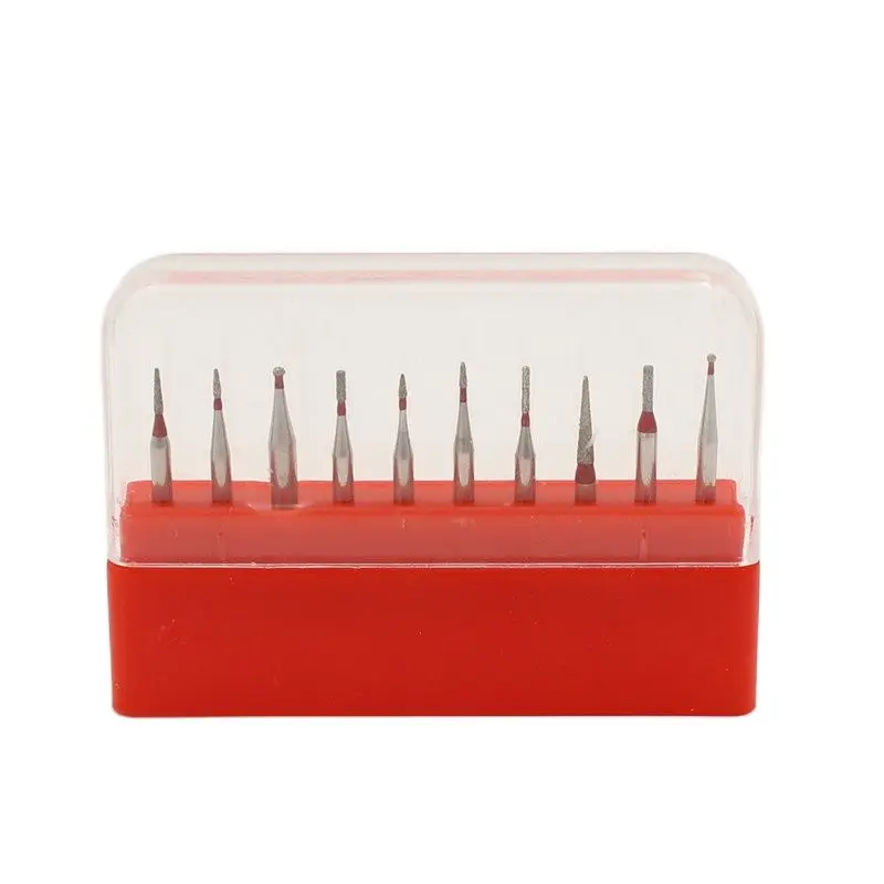 Dental Burs Diamond Set FG High Speed Bur Drill Polishing Tool Dentistry Porcelain Teeth Crown Inlay Preparation Kit Kids