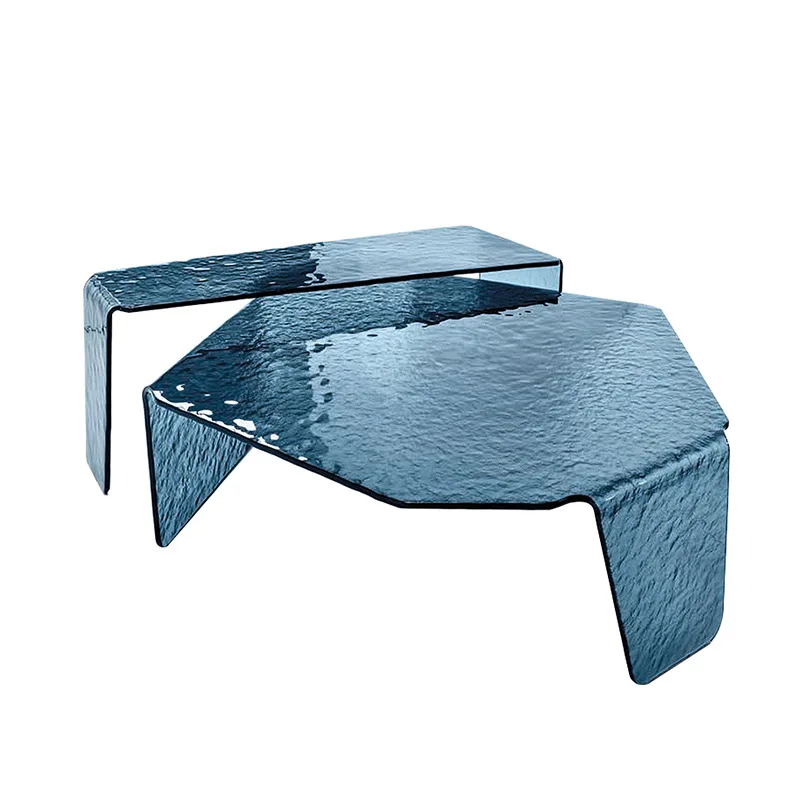 

Art acrylic coffee table, heterosexual water ripple coffee table