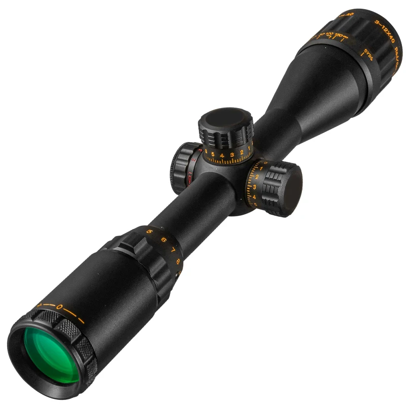 NSIRIUS Gold 3-12X40 AOE Riflescope Optical Sight Red Green llluminate Crosshair Reticle Tactical  Hunting Sight