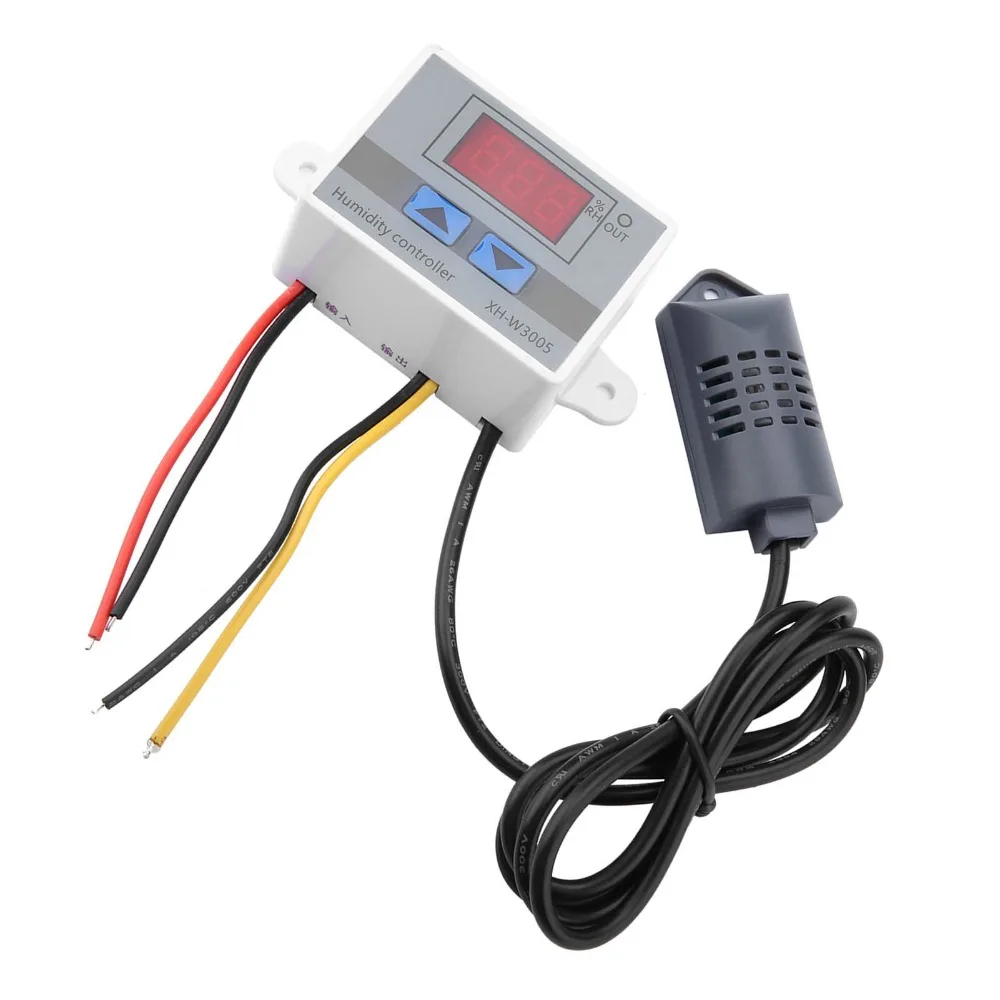 دائم XH-W3005 مقياس الرطوبة الرقمي 0 ~ 99% RH شاشة الكريستال السائل الرطوبة الاستشعار الرطوبة التبديل 220 فولت مراقبة الرطوبة الاستخدام الصناعي
