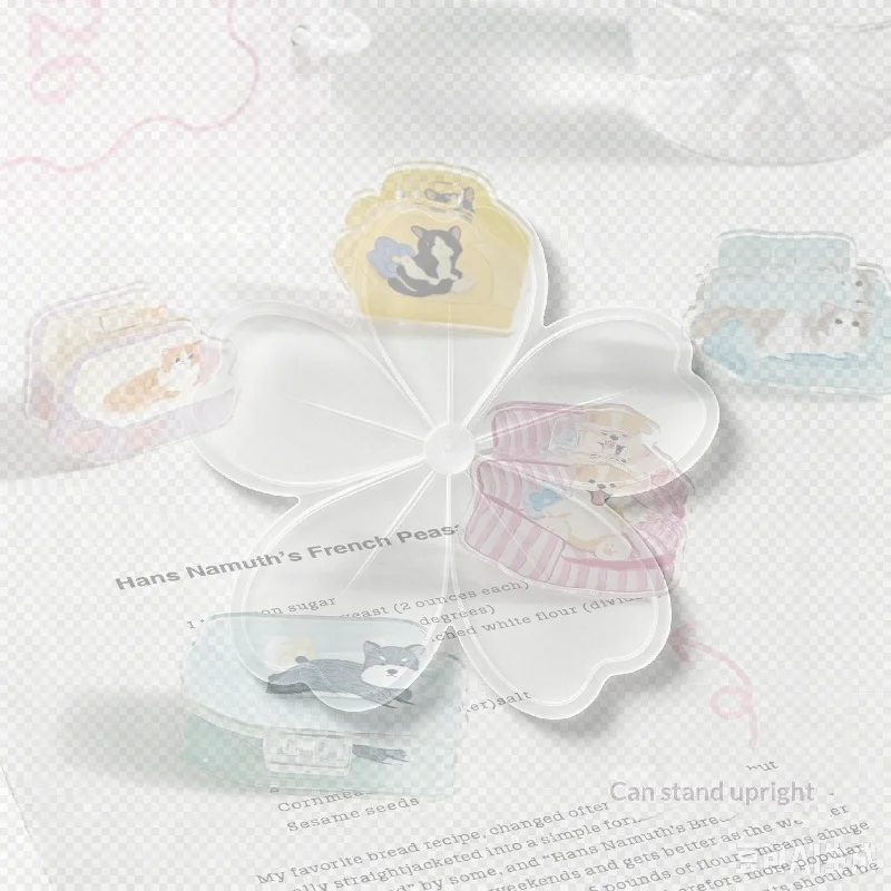Cute Cats And Dogs Animal Cartoon Decorative Gift Sealing Clip Memo Clip PP Clip For Students Cute Little Items