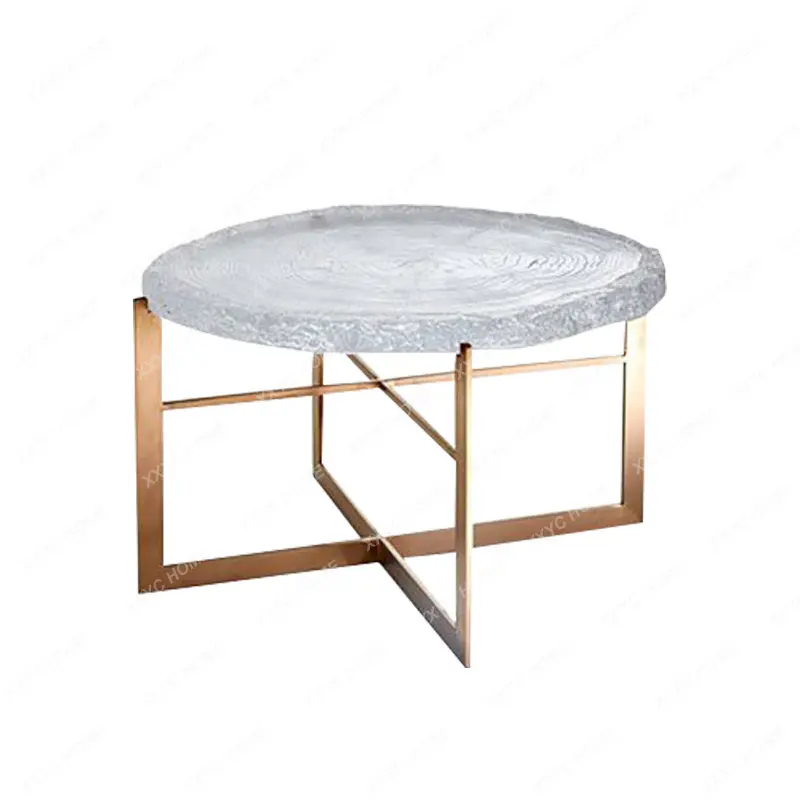 

Acrylic Glass Tea Table Art Creative Side Table Minimalist round Modern Side Table