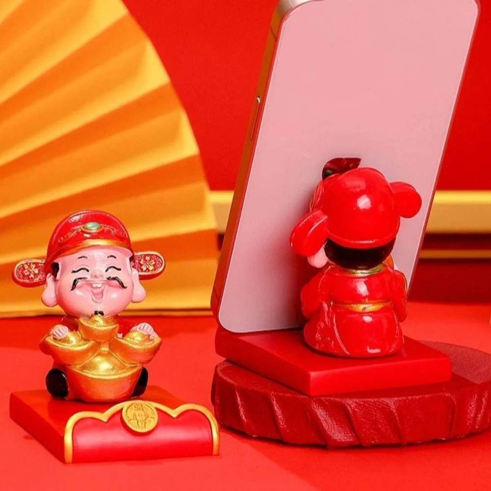 Resin Chinese Wealth God Ornament Chinese God Festival Decorative Statue Chinese New Year Figurines Tathagata Guanyin