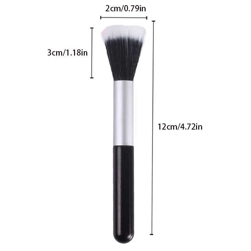 1PCS Soft Hair Blusher Brush Makeup Brush Multifunction Blush Highlighter Brush Partial Face Powder Stippling Brush