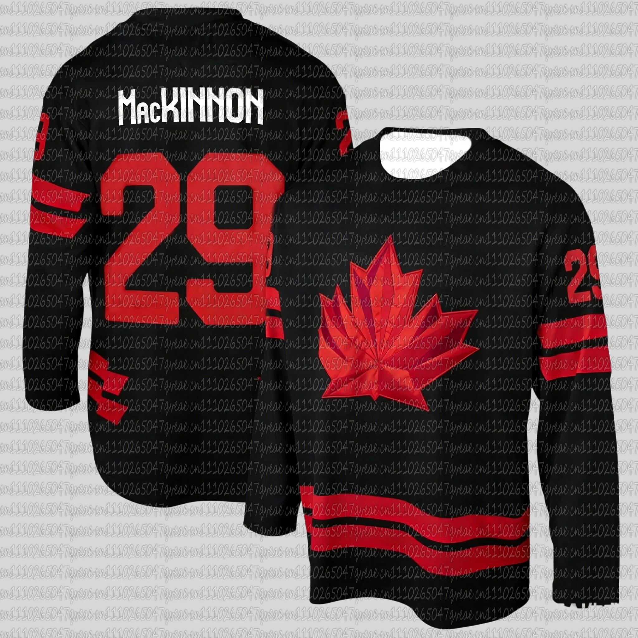 Canadian Hockey Theme Men's Long Sleeve T-Shirt | 2026 New McDavid Style | Sport Casual Home & Daily Wear Top view 4