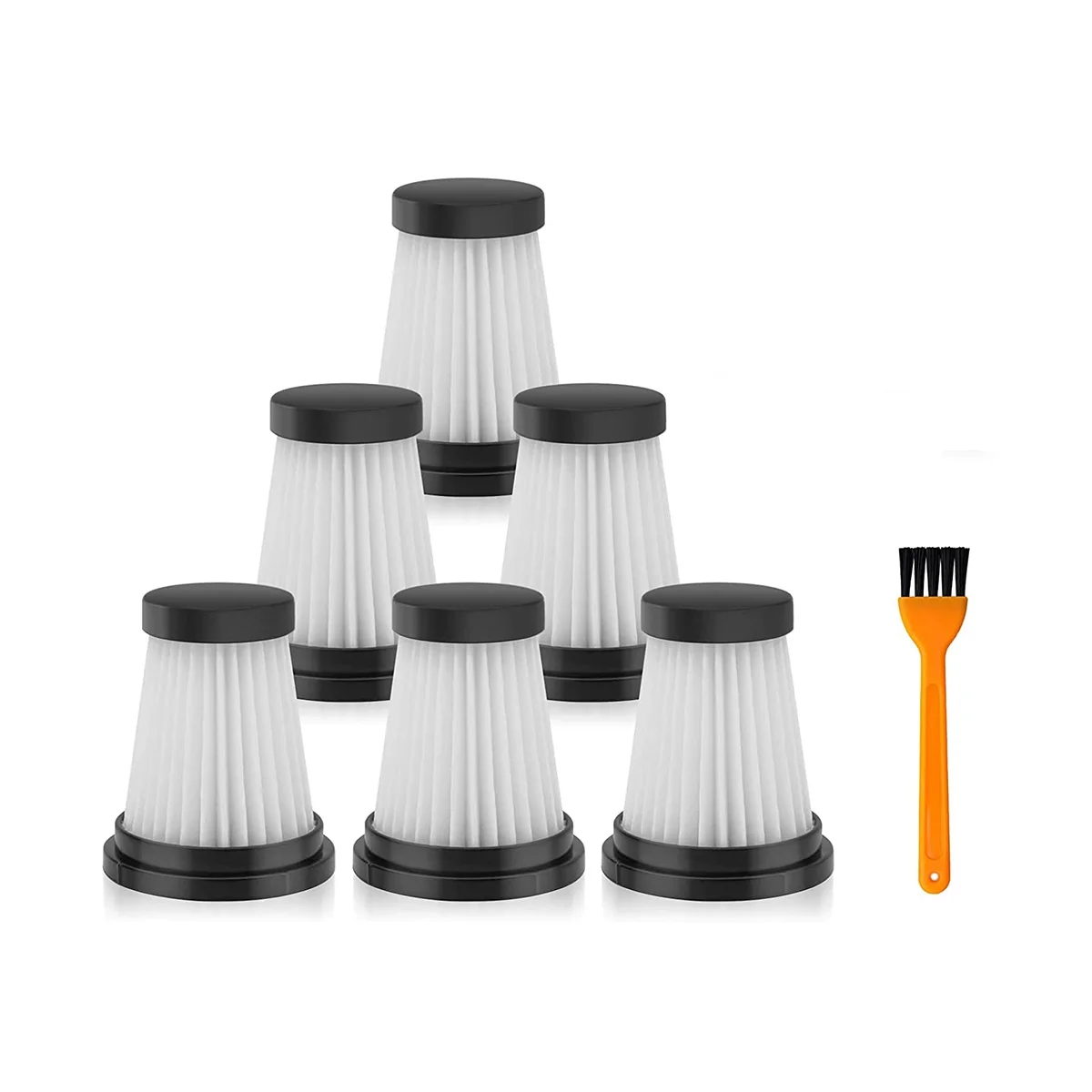 A09G-6PCS HEPA-filters voor K12 K12 PRO K13 Handheld draadloze stofzuiger Wasbare accessoires