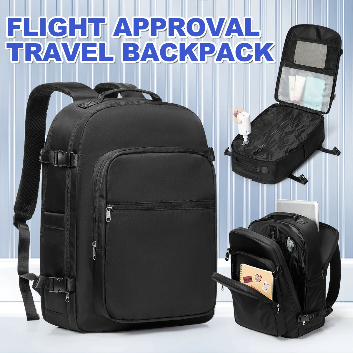 

Vacuum Bag for Clothing, Travel Essentials Ryanair Hand Luggage 40x30x20，Vacuum Backpack, Men Business Backpack, Laptop Backpack