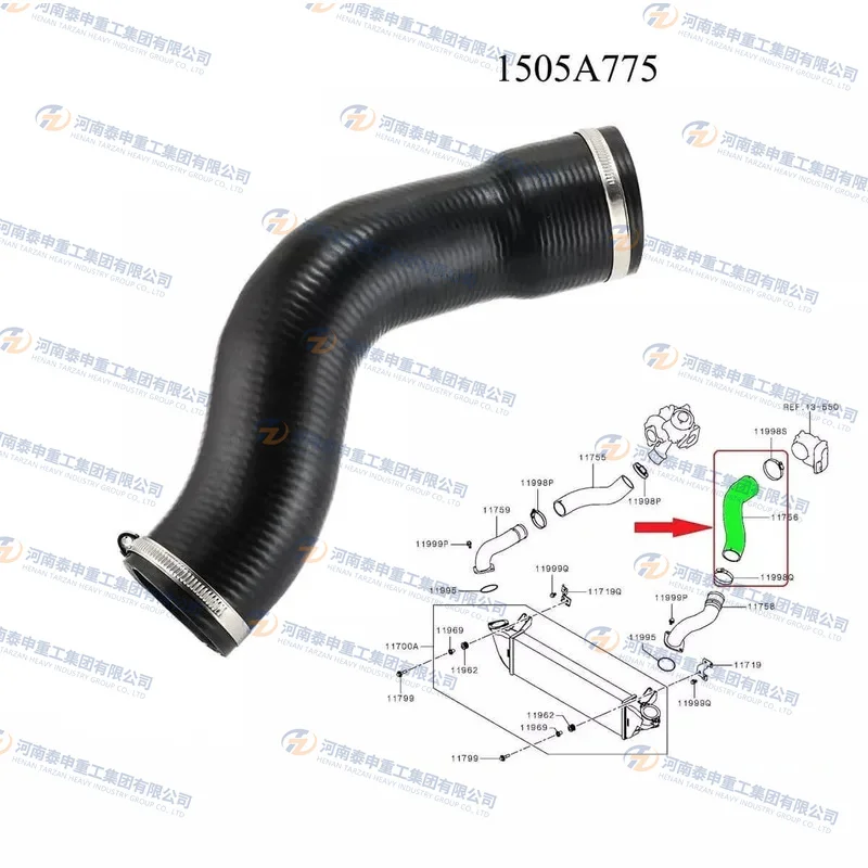 Engine Coog Radiator Air Outlet 1505A775 Suitable For Pickup L200 Temperature And Pressure Resistance Car Tools