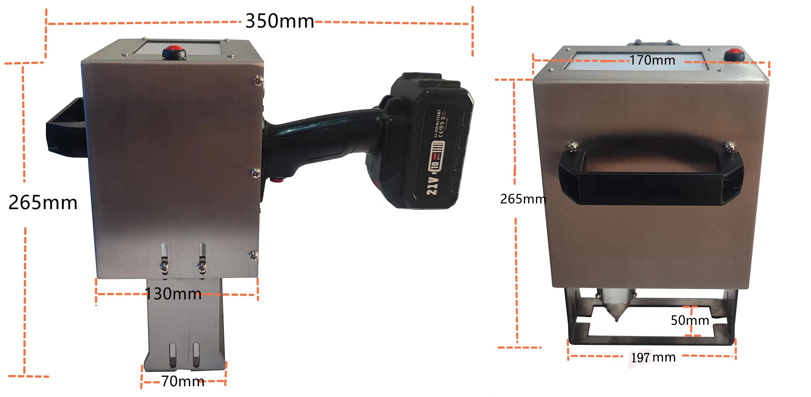 Handheld Electric Marking Machine Factory Dot Peen Engraving Machinery For Metal/Chassis/frames/Data matrix/Machined parts