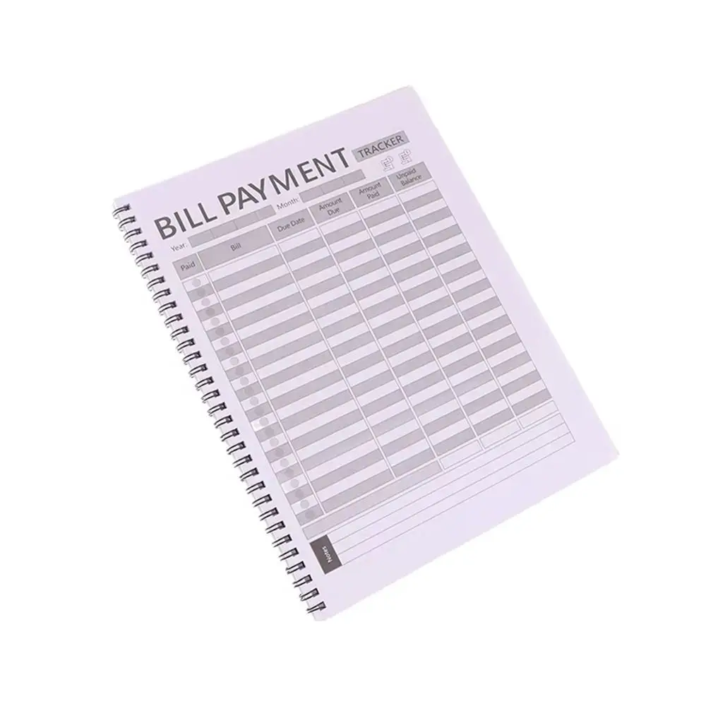 

Блокнот для учета платежей и бюджета на 56 страниц, 28,5x21 см, с крупным шрифтом, для финансового учета и планирования бюджета