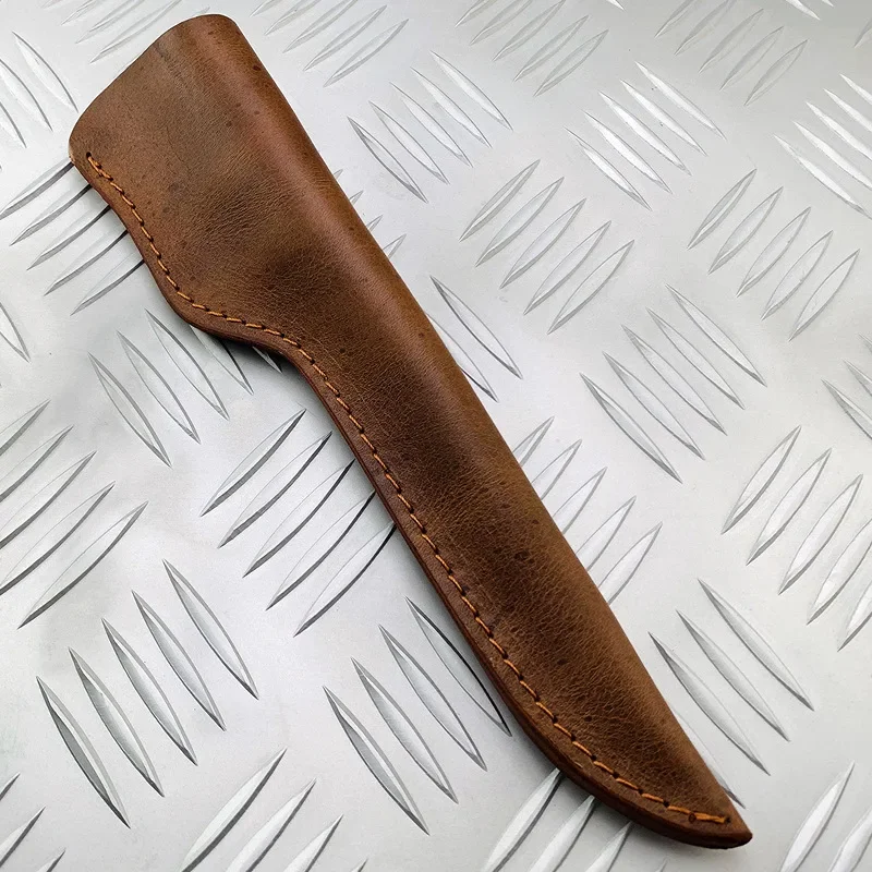 Sword Sheath Leather Knife Case with Bone Removal Knife Holder Universal Long Sword Sheath Top Layer of Cowhide Knife Case