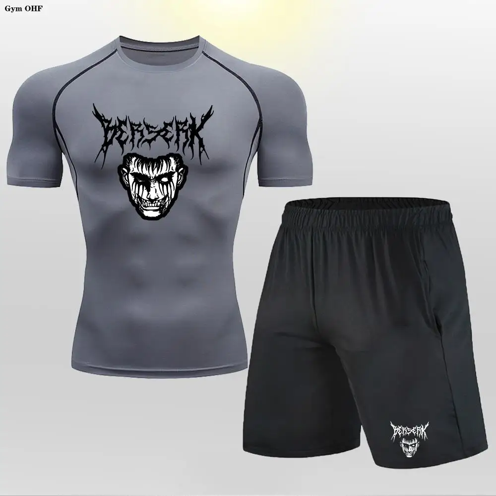 

Men's Rashguard Jiu Jitsu T-Shirt+Pants Set Muay thai Shorts Bjj For Men Kickoxing Jerseys Boxeo T-Shirt Gym Sportwear