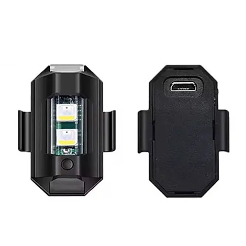 AliExpress NONE Mini Drone Strobe Light Universal LED Motorcycle Warning Light 7 Colors Anti-Collision Tail Lamp Bike Car Flashing Signal Lamp