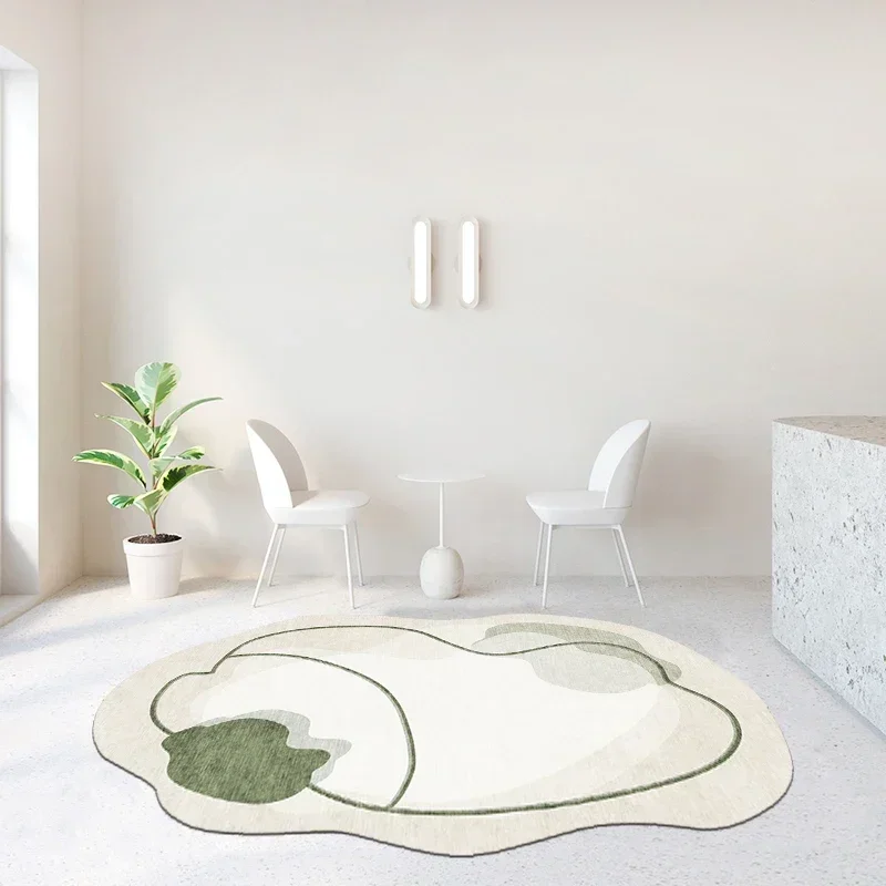 Living Room Carpet Irregular Shape Fluffy Plush Warm Modern Home Decor Bedroom Bedside Rugs Minimalist Coffee Table Mats Tapete