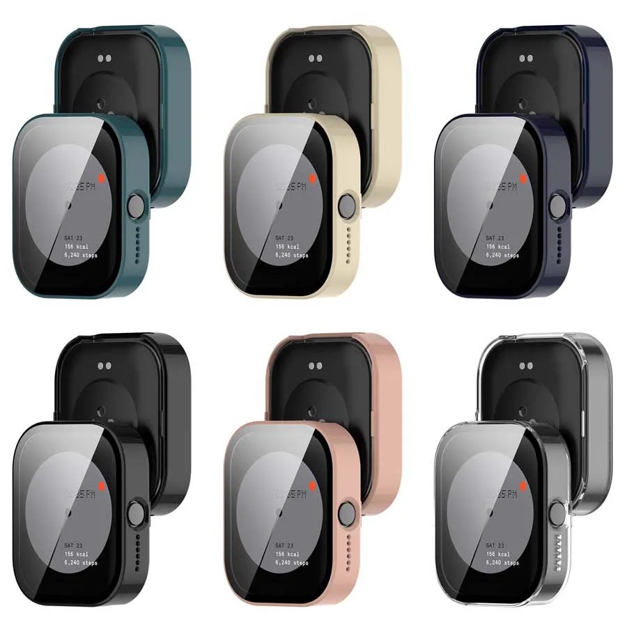 For CMF Watch Pro Case Bumper Protective Cover Shell + Tempered Glass Screen Protector For CMF by Nothing Watch Pro Accessories