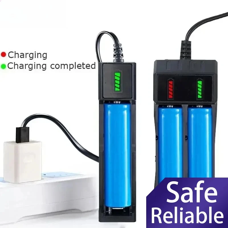 

FASO Dual 18650 Зарядное устройство, черное, 2 слота для зарядки 18650, зарядное устройство для литиевой батареи 4,2 В для лазерного фонарика