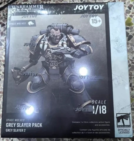 

【SF】JOYTOY Warhammer 40K 1/18 Фигурка Space Wolves Grey Slayer Pack Grey Slayer 2 Аниме-модель Игрушки Подарки