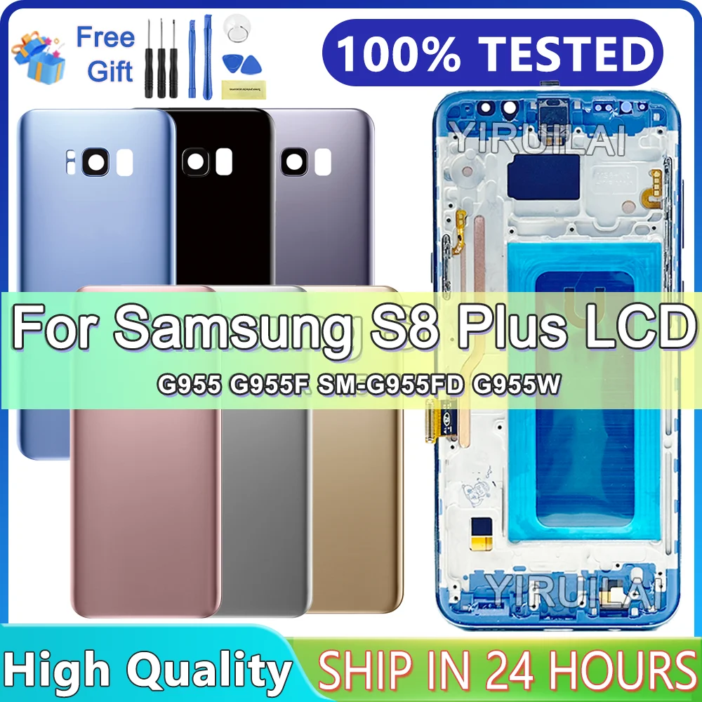 

Tested For Samsung Galaxy S8 Plus LCD Display G955 G955F SM-G955FD G955W S8+ LCD Touch Screen Digitize Assembly