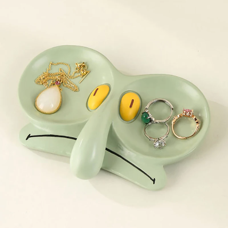 Funny Squidward Inspired Eyeglass Tray Resin Tray Jewelry Dish Catch All Tray Trinket Tray Eyeglass Stand Holder