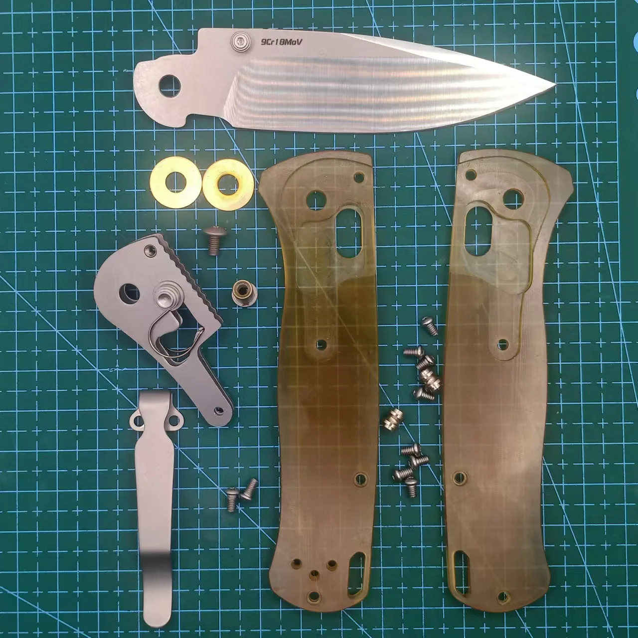 1 Set ULTEM PEI Handle Scales For Benchmade Bugout 535 Knives(Including blade)