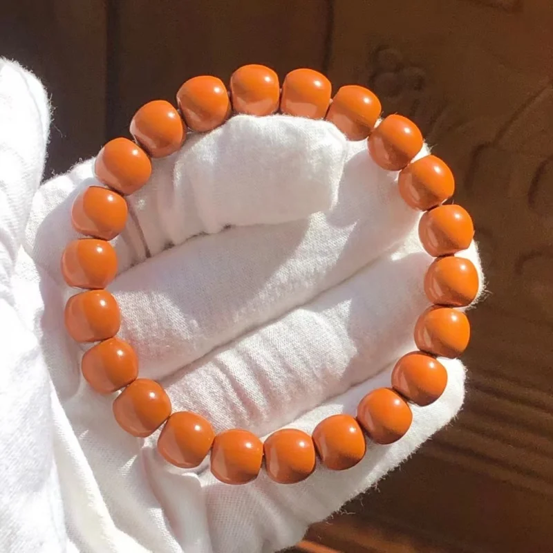 Full-size straight-cut single-loop monkey head walnut bracelet