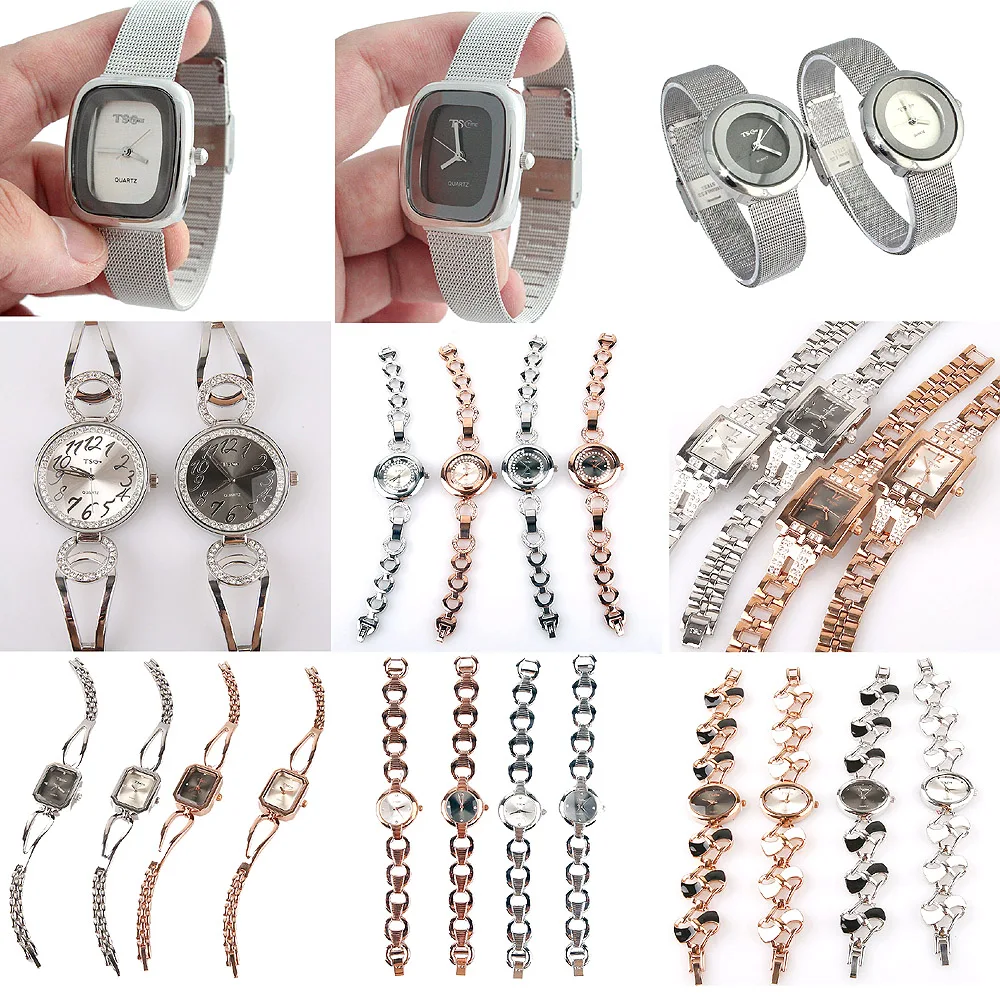 10pcs/Lot, Wholesale Mixed Bulk Ladies Women Girl Watches Quartz Dress Casual Wristwatch Gifts Bulk Lots Watches Gift