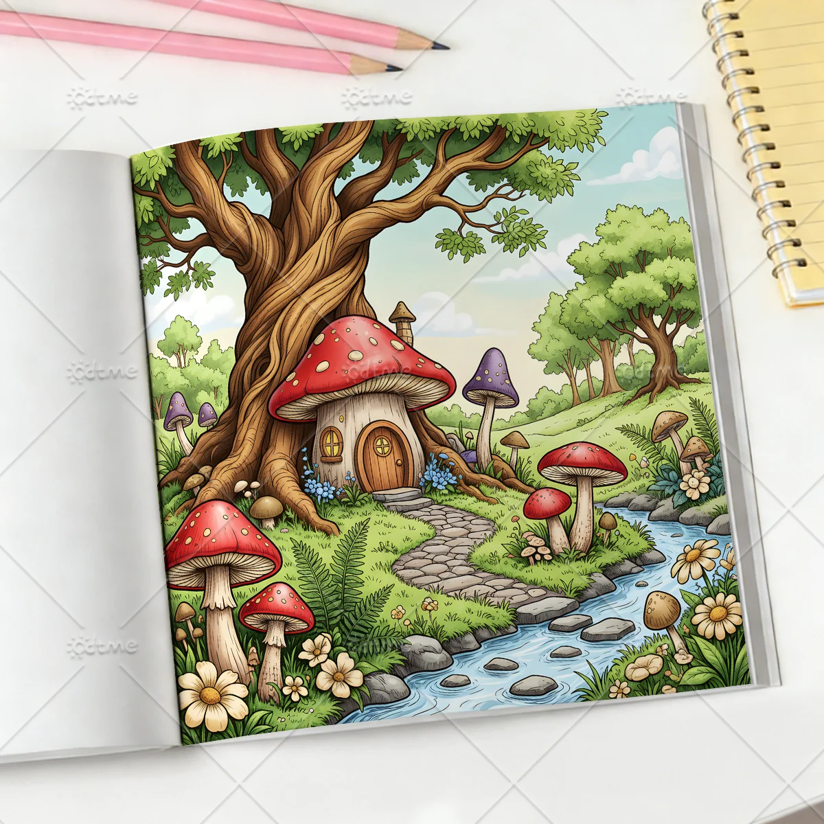 FAIRYLAND Malbuch für Erwachsene mit niedlichen, gemütlichen täglichen Aktivitäten zur Entspannung (Cozy Spaces Coloring) – Detail 8