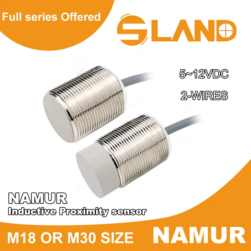 

SLAND M18 M30 NAMUR Inductive Proximity Switch Sensor, 2-wire, Normally Closed, 6-12VDC, Positioning Motion Sensor