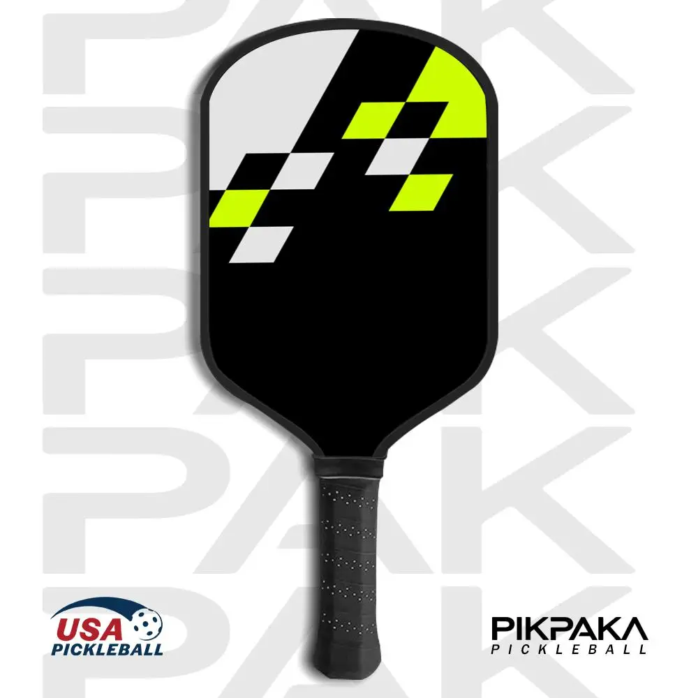 

Лопатка для пиклбола, одобренная USAPA T700, цельный корпус из углеродного волокна, термоформованный сотовым сердечником 16 мм, питание и штифт, прохладный флуоресцентный