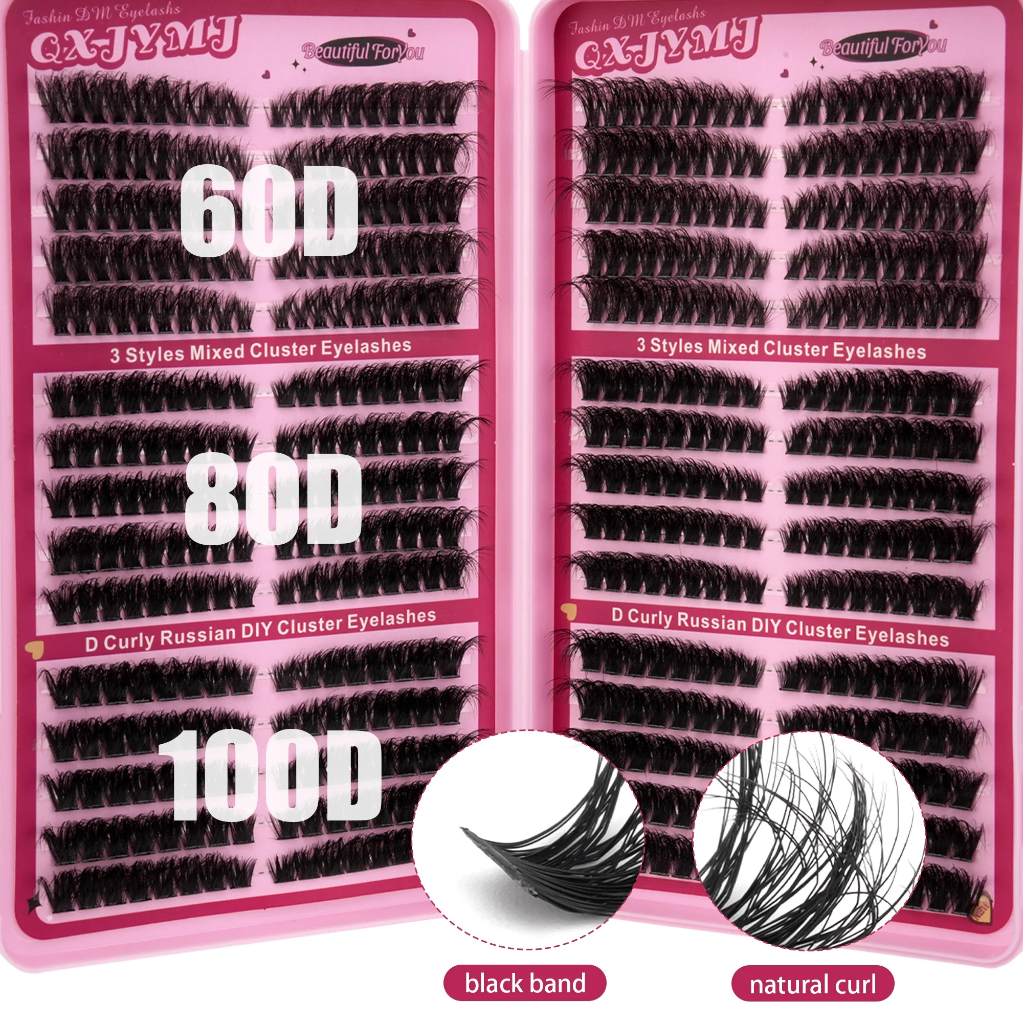 30 Rows Mixed Cluster Lashes 3 - đánh giá và giá Eyelash Extension Wispy