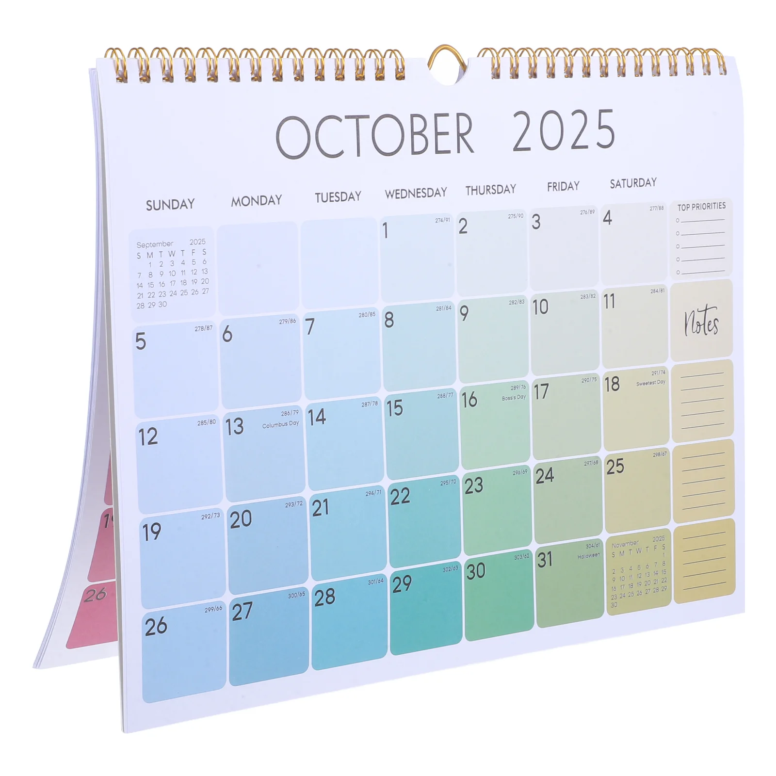 ปฏิทินติดผนังรายเดือนพร้อมการผูกเกลียวสําหรับการวางแผนการจัดตารางเวลาสํานักงาน การติดตามวันหยุดและการแจ้งเตือนเหตุการณ์ ผู้วางแผนรายปีสําหรับ