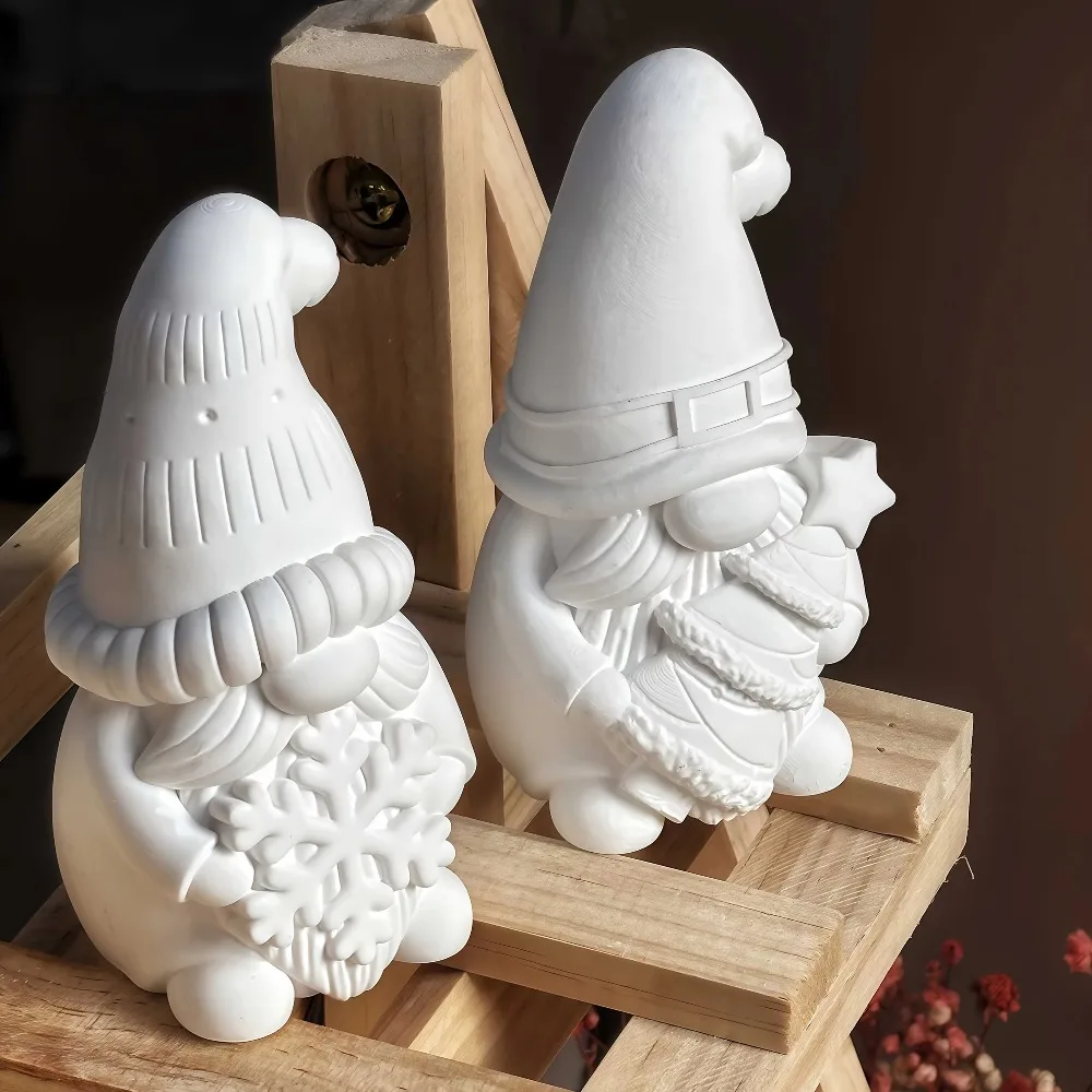 Harz-Silikonform 3D Weihnachtsmann-Silikonform Umarmender Baum Weihnachtsmann und Umarmender Schneeflocken-Weihnachtsmann-Form Weihnachten – Detail 3