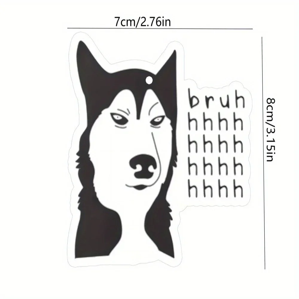Brush Bros Husky Team Car Scent Hanger - Funny Dog Combo, Mirror Vent Hanging, Lasting Fragrance