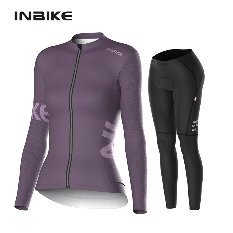 

Inbike Cycling Suit High Elasticity Cycling Jersey Woman Breathable Sweat-wicking Bicycle Clothing Bicycle Pants