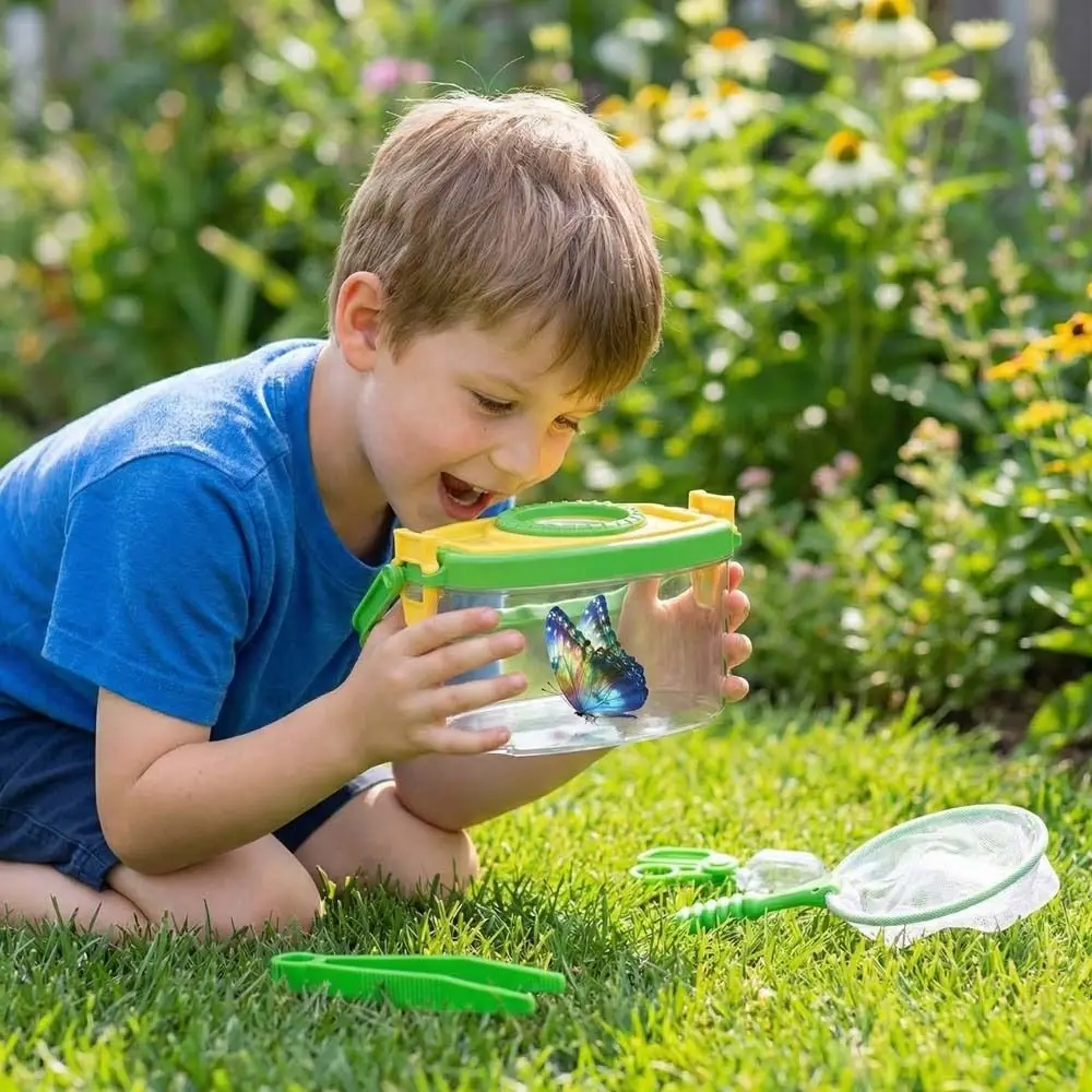 

Male Jar Outdoor Adventure Set Tweezers Feeding Box Nature Exploration Tool Clamp Clip Insect Cage Collector Male And Female