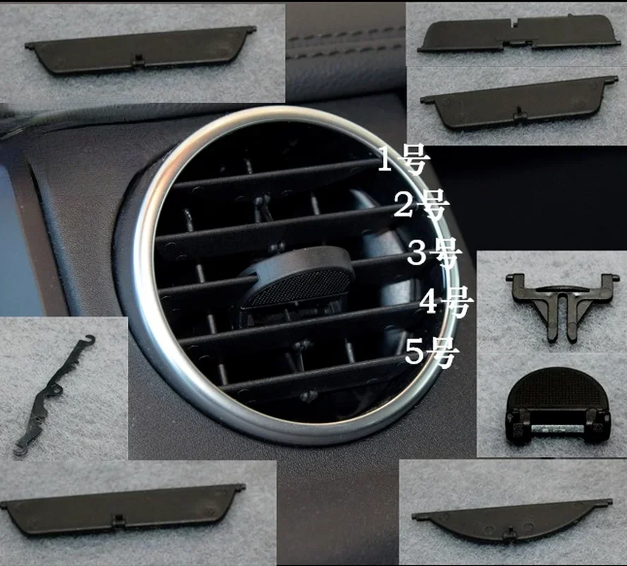 For Land Rover Discovery 3/4 Front A/C Air Conditioning Outlet Panel Paddle Repair Kit Paddle Grille Blades