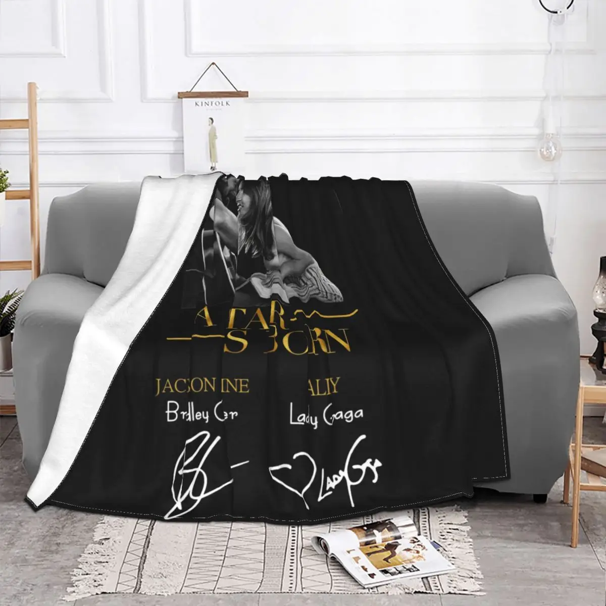 A Star Is Born Bradley Cooper As Jackson Maine With Lady Gaga Blanket Bedroom Microfiber Sleeping Sheets