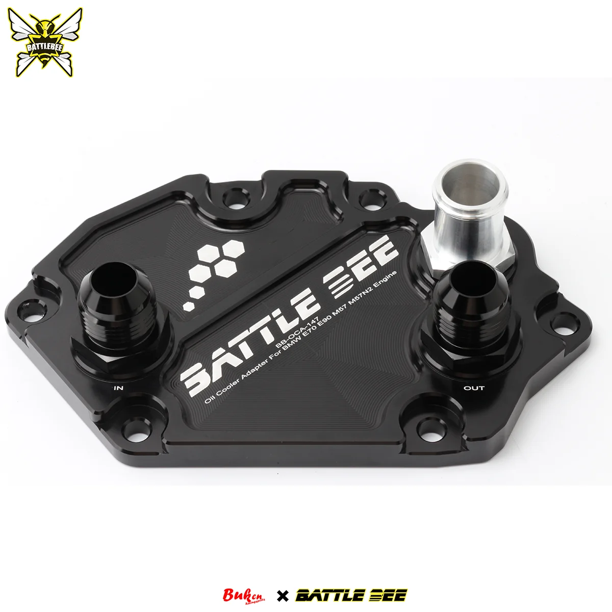 Car Conversion Aluminum Oil Cooling Sandwich Plate Adapter Kit For BMW E70 X5 E90 335d M57 3.0L AN10 AN8 BB-OCA-147