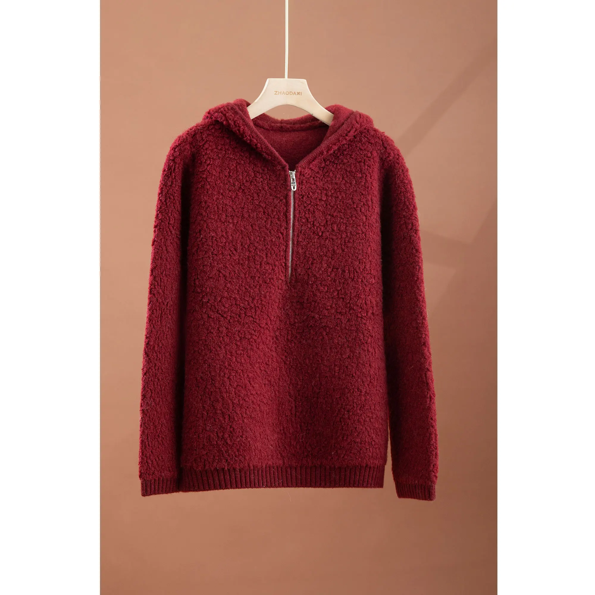 

Warm Woolen Sweater High ammage White Coloring New Year Aosphere 00% Woolen Knitted Top Women's Faion Winter Collection