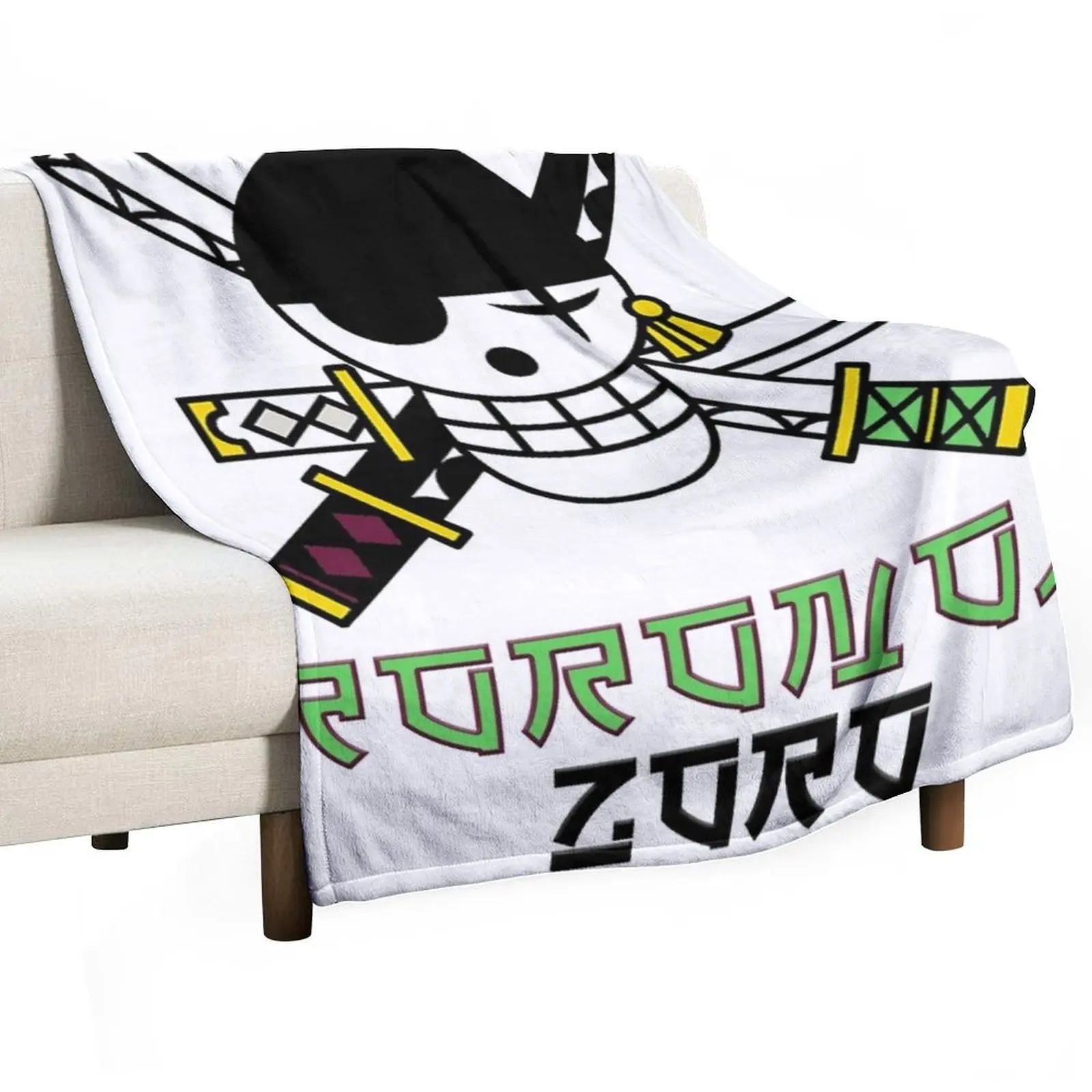 Roronoa Zoro Throw Blanket Furrys christmas decoration Decoratives Blankets