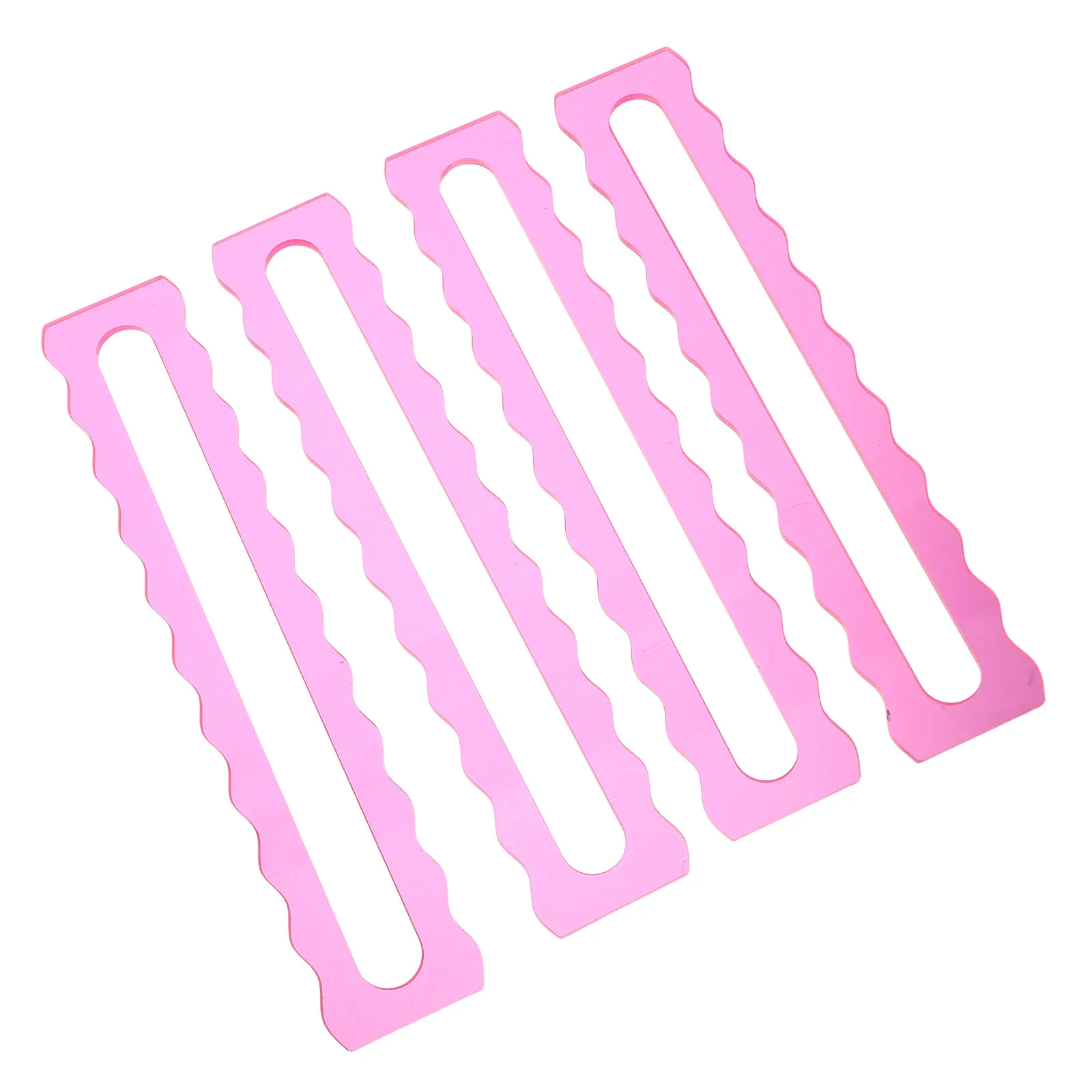 4 Pcs Mahjong Auxiliary Set Acrylic Line Helper Good Luck Rules Guide Assistant