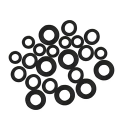 21pcs Tap Spacer Faucet Washers Rubber Sealing Gasket 3/8\